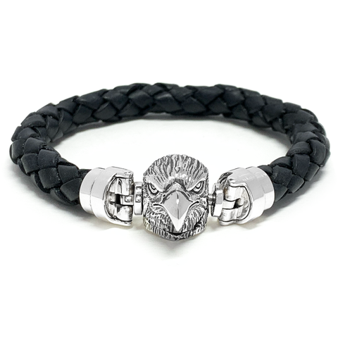 Eagle MASCOT with Black Leather Bracelet