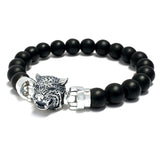 Jaguar MASCOTS with Matte Black Onyx Beaded Bracelet Lite