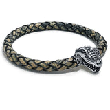 Alligator Mascot with Antique Green Leather Bracelet
