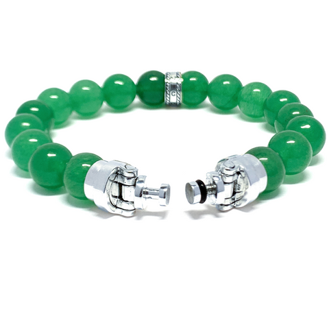 “Lynx” Green Aventurine Beaded Bracelet for Mascots - 10 mm