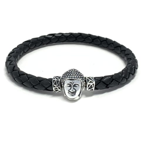 Buddha MASCOT (Micro) with Black Leather Bracelet