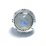 Moonstone Lucky Stone MASCOT with Black Leather Bracelet