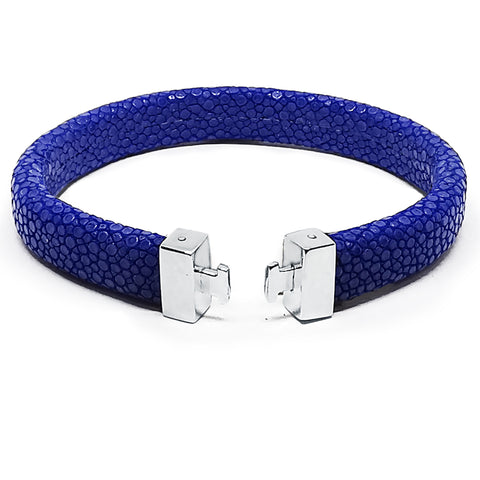 Blue Stingray Leather Bracelet for MASCOTS Jerseys