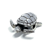 Turtle MASCOT (Micro) with Antique Green Leather Bracelet