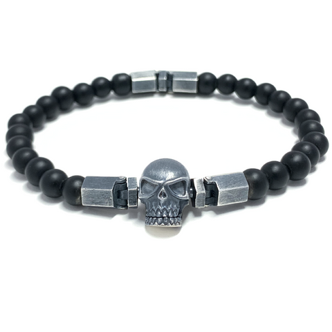 Antique Skull MASCOT (Micro) with Black Onyx Bracelet Special Edition 2019