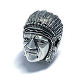 MEMORINE Indian Chief MASCOT with Leather Bracelet