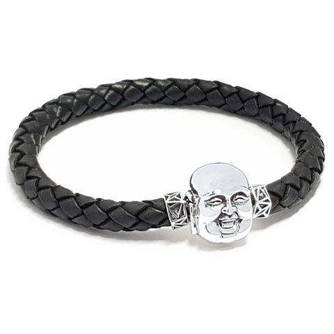 MEMORINE Laughing Buddha MASCOT with Leather Bracelet