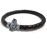 Spartan MASCOT (Micro) with Black Mens Leather Bracelet